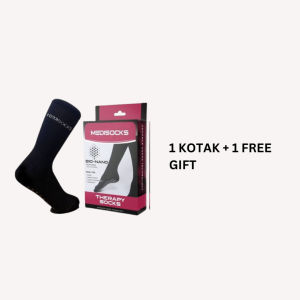 ORIGINAL STOKIN TERAPI MEDISOCKS TOURMALINE NANO TECHNOLOGY STOKIN MENGHILANG MASALAH KEBAS & BENGKAK