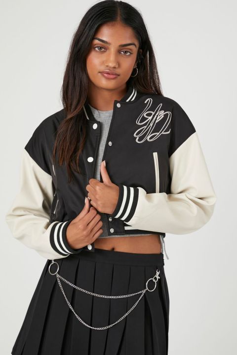 Womens hot sale letterman jacket