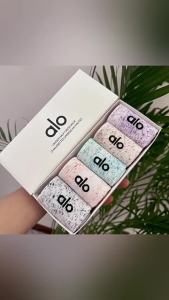 alo Gift of mid-calf cotton socks new style spray-dyed and rolled-dyed high-quality handmade socks suitable for all seasons