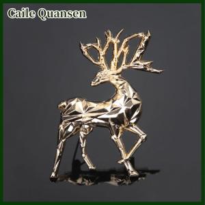Caile Exquisite Cute Christmas Deer Animal Brooch Clothing Versatile Accessories
