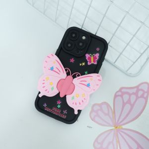 Softcase timbul butterfly 3D for all type HP | oppo - vivo - realme - samsung - infinix - iphone - redmi | 3D 11 |