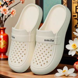 [Free Shipping] WomenS Summer Soft-Soled Non-Slip Casual Versatile High-End Lightweight Outdoor Half-Slippers With Holes