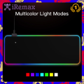 iremax gaming black speed RGB Symphony Game LED mouse pad with lights 7colors. 