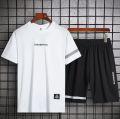 Drifit Simple and breathable Fashion Korean Casual Terno For men T-shirt & Short Trend Suit unisex. 