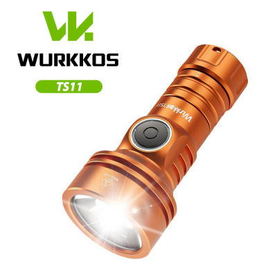 Wurkkos TS11 Mini 18350 Flashlight USB C Rechargeable EDC SFT40 Torch Powerful 2000LM RGB Auxiliary IP68 Waterproof Anduril 2.0