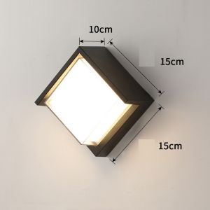[VỪA RẺ VỪA SANG] Đèn Hắt led hiện đại gắn tường hình tròn đơn giản kín nước ánh sáng vàng đẹp độ bền cao đến 50000giờ