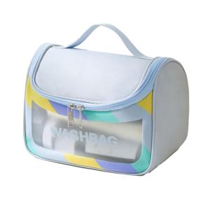 Travel Makeup Bag Waterproof Cosmetic Bag Waterproof Cosmetic Organizers Bag Makeup Case PU Leather Toiletry Bag