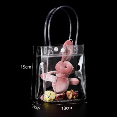 【Ready Stock】Clear Transparent PVC Plastic Shoulder Handbag/Gift Bag/Tote Bag