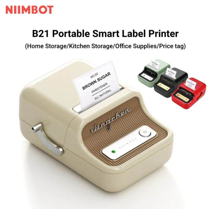 Free Label NIIMBOT B21 B1 Label Printer Wireless Bluetooth Thermal ...