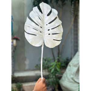 Cành lá rùa ( Lá rách monstera ) size đại 30cm - Cành lá giả decor