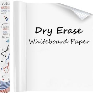 LTK376111 Static Cling Whiteboard Wall Sticker No-Glue PVC Dry Erase Whiteboard  PP Writing Layer Wall Decal Kids Drawing