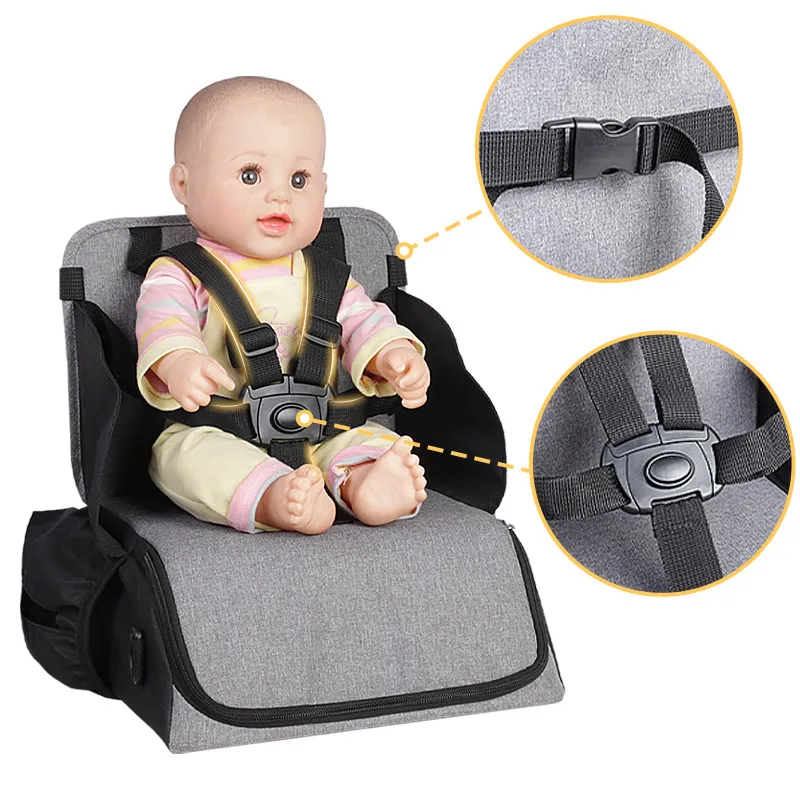Travel Booster Seat| Portable High Chair for Dining Table| Compact  Lightweight Travel Seat with Adjustable Straps|Toddlers Baby Kids Boys Girls