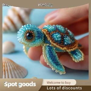 Heabety Fashion 1Set Bead Embroidery Kit Material Package DIY Cute Octopus Turtles Sharks Design Craft Kit For Beginners Creative Handmade Gift