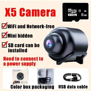 💥Buy 1 take 1💥X5 Mini Camera Hidden Mini Camera 1080P 4K HD Mini Hidden Portable Camera Night Vision Wireless Surveillance CCTV Camera Connect To Cellphone
