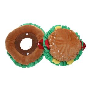 Nón cổ mèo sau khi vết thương hồi phục mềm dừng liếm cổ Elizabeth Mũ trang phục thú cưng Hamburger dễ thương