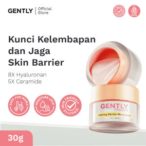 GENTLY Mamacare Calming Barrier Moisturizer 30gr | 8x Hyaluronan  + Ultra-Moisture Lock Mugwort Extract + 5x Calming Agents | Skincare Ibu Hamil dan Menyusui Terdaftar BPOM | Pelembab Wajah yang Mampu Menghidrasi dan Memperkuat Skin Barrier