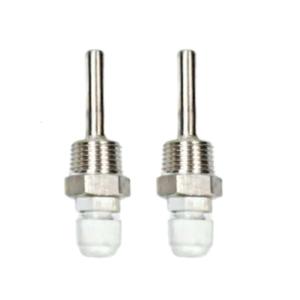 2 cái ống tay áo nhập vai 50/100/200/300mm cảm biến nhiệt độ tay áo nhập vai ren 1/2in Ống mù Vỏ không gỉ