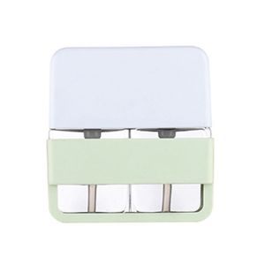 SUTONGXUE 4 trong 1 Bộ Chai du lịch Rỗng Chống rò rỉ Chai đựng chất lỏng Phụ kiện du lịch Tiết kiệm không gian Chai Kem dưỡng da Kem dưỡng da