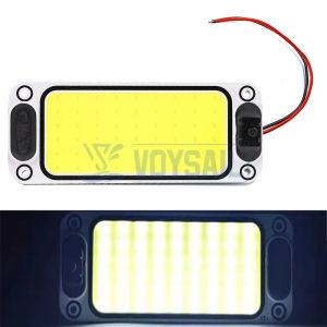 12v/24v Car Reading Interior Led Light Super Bright Cold White Dome Lamp With Switch