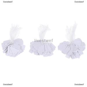 [COD] livestwef 300Pcs label tie string strung ticket jewelry merchandise display price tags