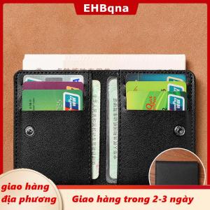 [COD] EHBqna 3PF Ship within 24 hours Rắn Màu PU Da Ví Nhỏ Cho Phụ Nữ Ngắn Đơn Giản Của Phụ Nữ Ví Với Các Nút Siêu Mỏng Thẻ Tín Dụng Túi Đồng Xu Ví