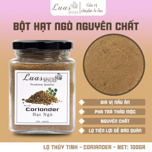 Bột hạt ngò nguyên chất - Ground Coriander - Lọ thủy tinh 200ml - Gia vị chuẩn Á Âu