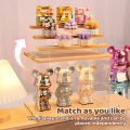 4/5Layers Acrylic Display Box Toy Storage Case Dustproof Desktop Organizer Storage Wooden Display Box With Lights. 
