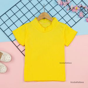 (KNIT) Windy Ruffle Top uk 2-4 Tahun / Kaos Anak Bahan Cotton Rib Blouse Tebal Stretch Balita 2-4 Tahun Atasan Polos Perempuan Kiosbalitafawa