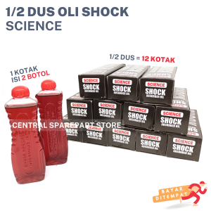 BONUS EMAS MURNI + 1 DUS 24PCS MURAH OLI SEAL SHOCK SCIENCE SEMUA JENIS MOTOR / OLI MOTOR HONDA YAMAHA / OLI SIL SOK DEPAN / OLI SEL / SEAL SHOCK BEAT VARIO SUPRA KHARISMA GRAND REVO BLADE MIO SOUL GT SPORTY SMILE XEON / SEAL TUTUP ABU DEBU