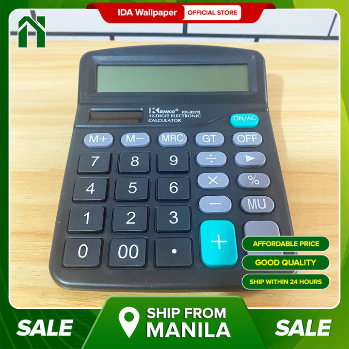 IDA Basic Calculator Large LED Display 12 Digit Lazada PH