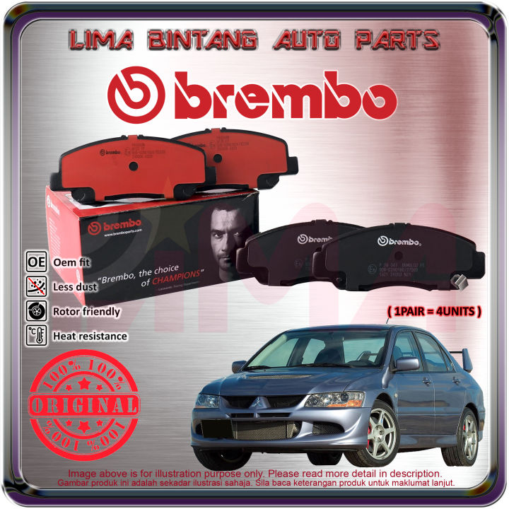 Mitsubishi Lancer Evo 5 6 7 8 9 Brembo Caliper Front / Rear Brake Pads