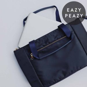 EazyPeazy Travel Nylon Tote (Sling bag Padded Laptop Bag Ladies Bag Mens Shoulder Bag Hand bag)