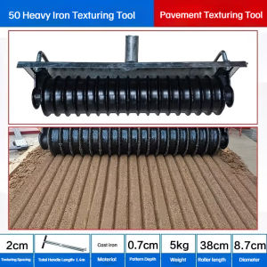Concrete Pavement Stamping Device Roller Knurling Tool Anti-Slip Pull Line Device Roughening Machine