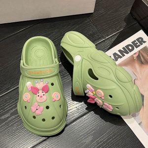 Sheii พร้อมส่ง🎀รองเท้าแตะแฟชั่น  พร้อมตัวติดลายการ์ตูนโทนชมพูน่ารักมากๆ ฟาดได้ฟาด🦩สายหวานห้ามพลาดน้าา