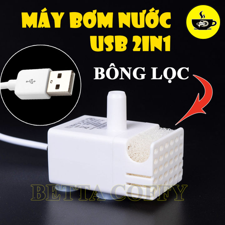 Máy Bơm Nước USB Mini 2in1 có đèn có lọc 2w 3w - Lọc Nước Bể Hồ Cá Cảnh ...