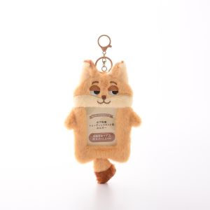 NOVELLEO Benjamin ClawHauser Búp bê nhồi bông Zoo-topia Mềm mại Đèn Flash Lười Ví đựng thẻ JudyNick Phim hoạt hình Móc khóa Ví đựng tiền xu  dây túi