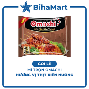 [GÓI LẺ] - MASAN - Mì trộn Omachi gói trộn hương vị thịt xiên nướng (82g/gói) - Omachi Mì gói trộn hương vị thịt xiên nướng