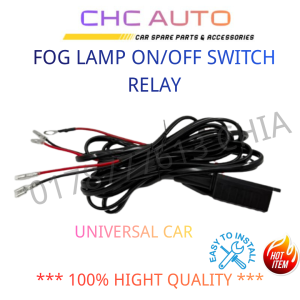 Universal SportLight Fog Lamp Relay Wiring Harness Kit Sport Light FogLamp Light Bar On Off Switch Fuse Box Relay 12V