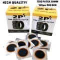 2P 30mm 150pc vulcanizing tire patch, Tire repair vulcanizing kit and tools for tubless and tubetype tires. 