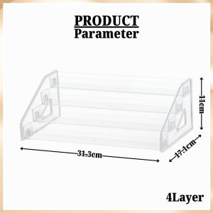 4/6/7 Tiered Tray Acrylic Multilayer Display Rack Cosmetics Nail Polish Shelf Figure Organizer Case Lipstick Perfume Storage Stand TH