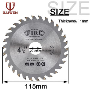 ใบเลื่อยวงเดือนคาร์ไบด์ขนาด115มม. 4.5horstนิ้วใบเลื่อยแผ่นตัดอัลลอยเครื่องมือไฟฟ้าล้อสําหรับงานไม้เหมาะกับเครื่องบดมุม