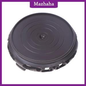 Mazhaha Sâu Màu Nâu Khắc Bằng Gỗ Nhìn Nhựa Cơ Sở Khay Lọ Hoa Chủ Vòng Vuông Đa Chức Năng Ấm Trà Bình Cá Tank Cơ Sở