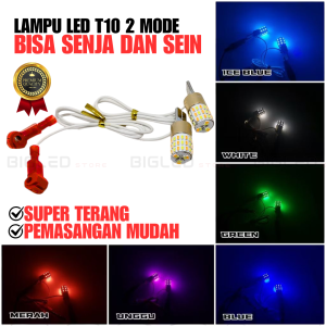 LAMPU LED T10 2 MODE SEIN SEN 2in1 PLUS SENJA NINE LUMINOSLED DF1 54 MATA UNIVERSAL SEMUA MOTOR
