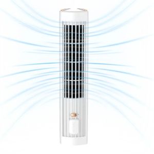 DFVDS 3 Speed Portable Tower Fan Vertical/Vertical Quiet Operation Electric Table Fan Multi-functional Cooling Mini Air Conditioner Home Office