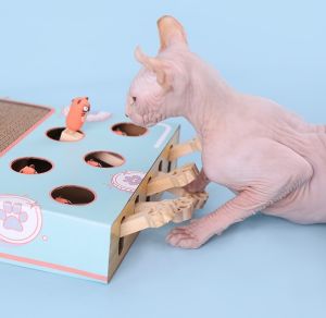 Oishi Five-hole Cat Catch Hamster Cat Play Toy cat self-hi toy cat scratching board猫爪板