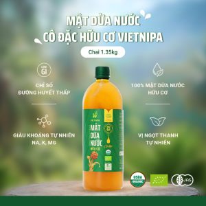 Mật Dừa Nước Cô Đặc Hữu Cơ VIETNIPA - 1.35kg