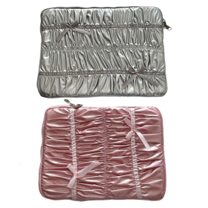 Elegant Laptop Sleeve For Computer Protective Case With Embroidered Ribbon Travel Friendly Computer Bag Optional