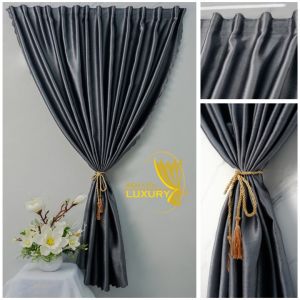 Rèm cửa dán tường cho cửa sổ decor trang trí cửa chính chất liệu vải gấm chống nắng 3d cao cấp Remcualuxry Lux100