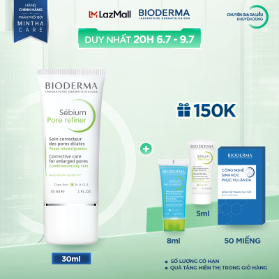 Kem dưỡng se nhỏ lỗ chân lông cho da hỗn hợp và da dầu Bioderma Sebium Pore Refiner - 30ml