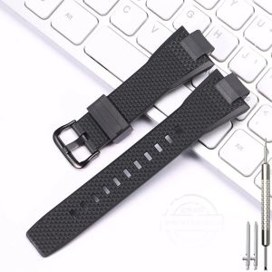 Resin Watch Band for Casio G-SHOCK GST-B400 Series Men Replacement Quick Release Rubber Strap Bracelet Steel Ring Accessories